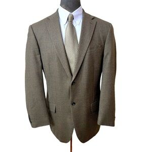LIKE NEW…T. HARRIS LONDON MENS DRESS BLAZER HIGH END, SIZE 44LONG 100% W…